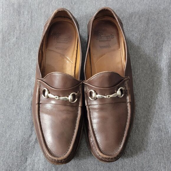 Allen Edmonds Shoes Mens 11 D Brown Verona Leather Horsebit Loafer 49602 main image 7